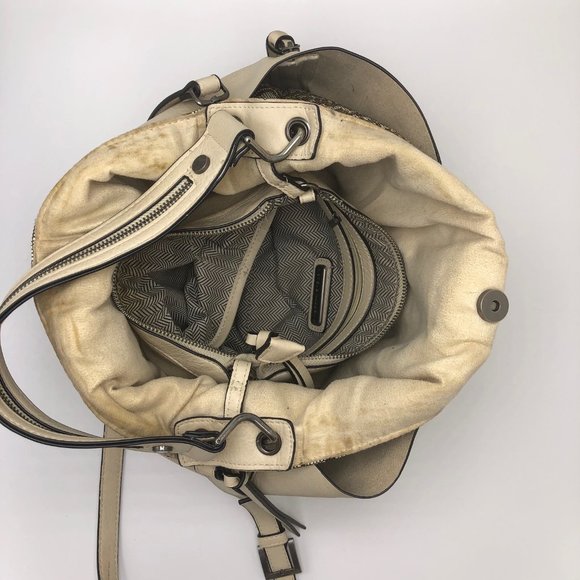 STEVE MADDEN Brown & Tan Cloth Shoulder Purse Bag - Picture 5 of 5